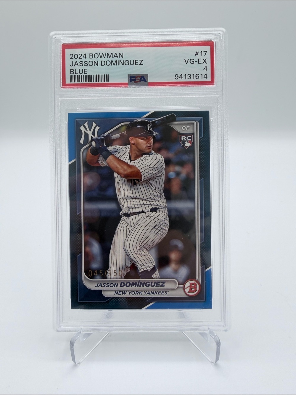 2024 Jasson Dominguez Rookie Card — Blue Accent
